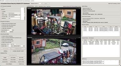 AI-assisted multi-CCTV security system for schools